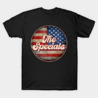 American Flag Personalized Specials Proud Name Birthday T-Shirt